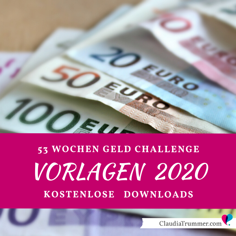 52 Wochen Geld Challenge Inkl Vorlage