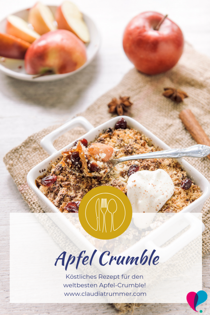 Apfel Crumble – Aromaküche – mit ätherischen Ölen – by Claudia Trummer