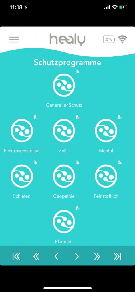 Healy Programm Schutz