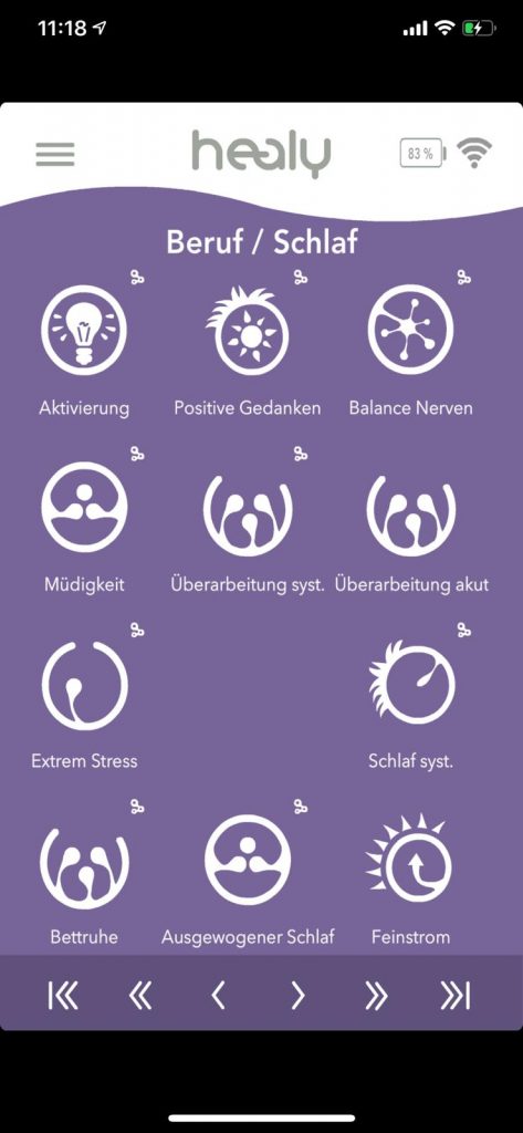 Healy Programmgruppe Beruf – Schlaf